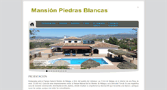 Desktop Screenshot of mansionpiedrasblancas.com