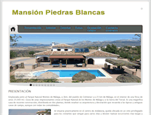 Tablet Screenshot of mansionpiedrasblancas.com